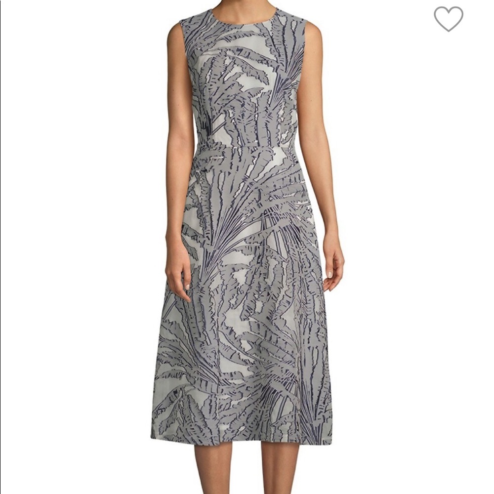 NWT Lafayette 148 New York Damaris Print MidiDress